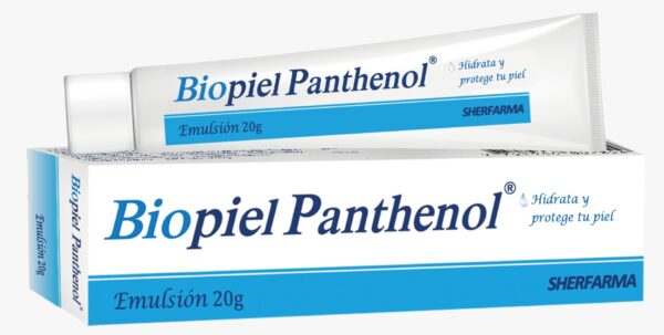 BIOPIEL PANTHENOL EMULSIÓN X 20G  <span> Vitamina A  + Vitamina E  + Pantenol Pro Vitamina B5</span>
